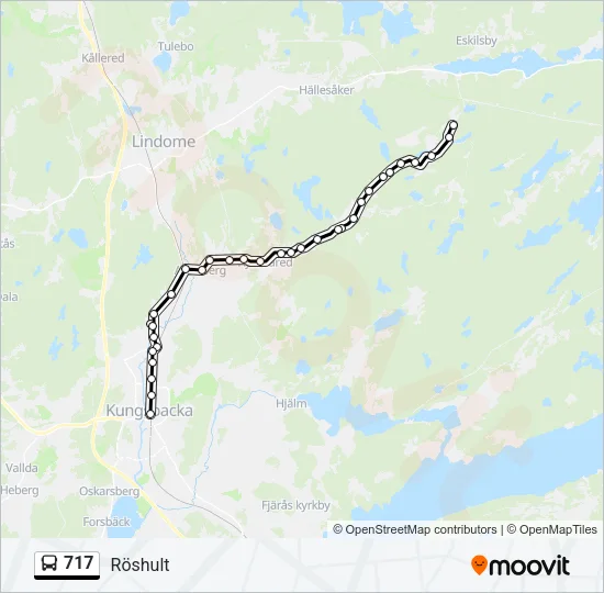 717 Bus Line Map