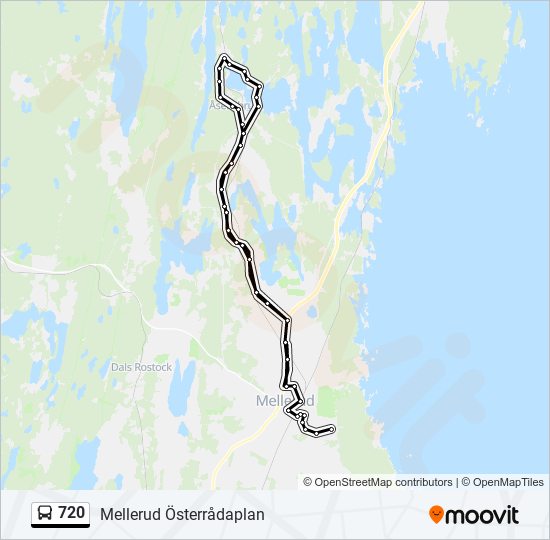 720 bus Line Map