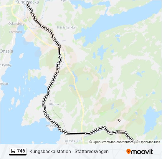 746 bus Line Map