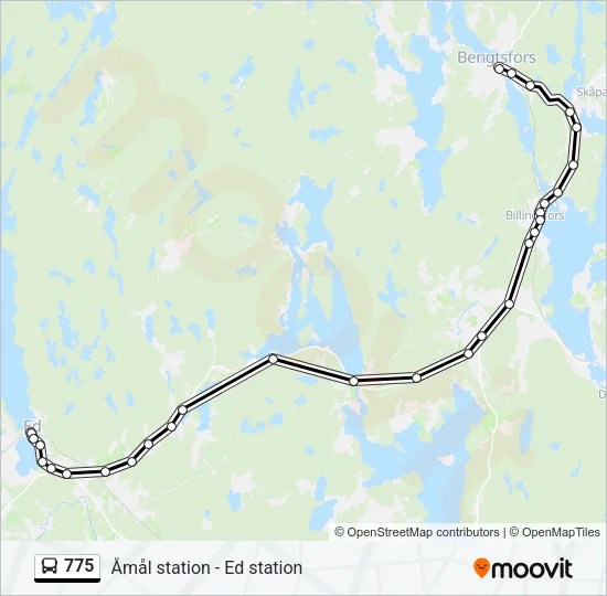 775 Bus Line Map