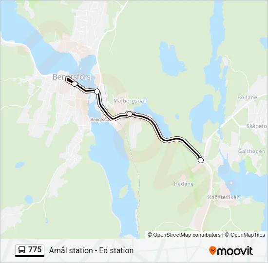 775 Bus Line Map