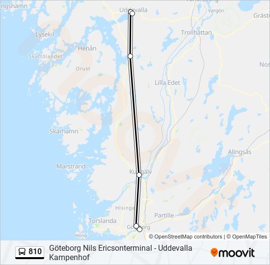 810 bus Line Map