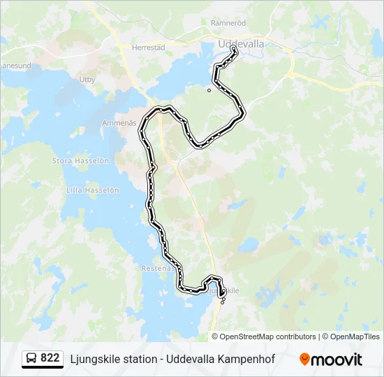 822  Line Map