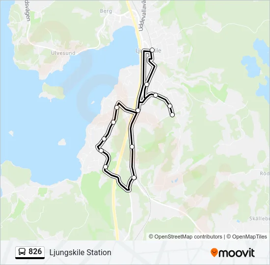 826 Bus Line Map