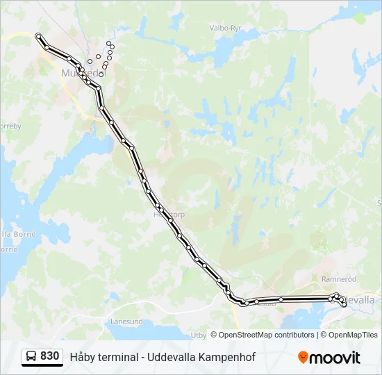 830  Line Map