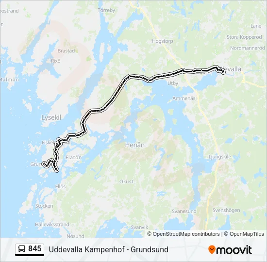 845  Line Map