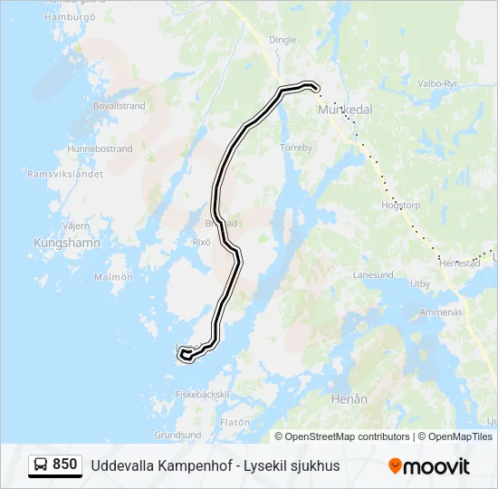 850  Line Map