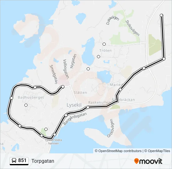 851  Line Map