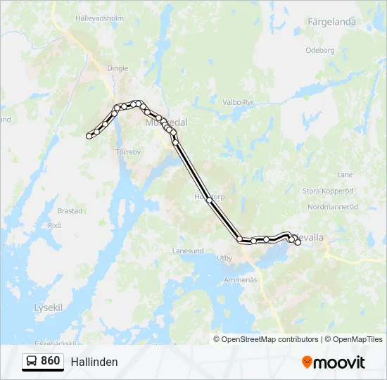 860  Line Map