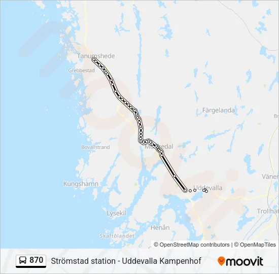 870  Line Map
