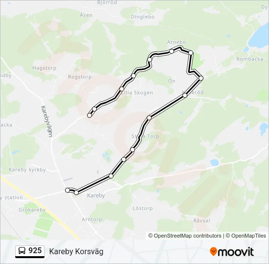 925 Bus Line Map