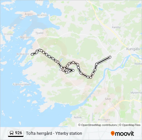 926 Bus Line Map