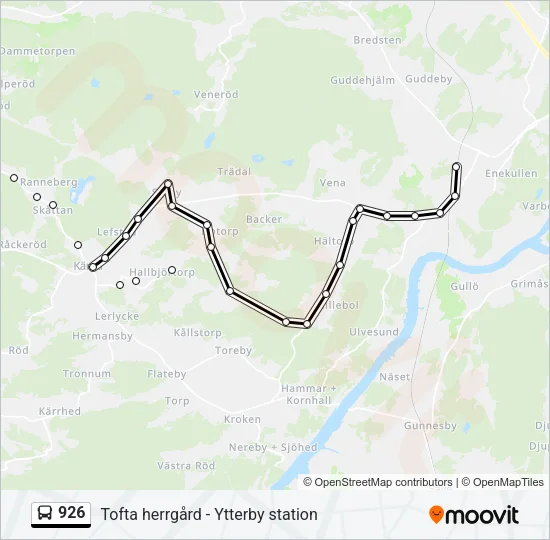 926 Bus Line Map