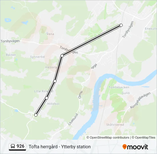 926 Bus Line Map