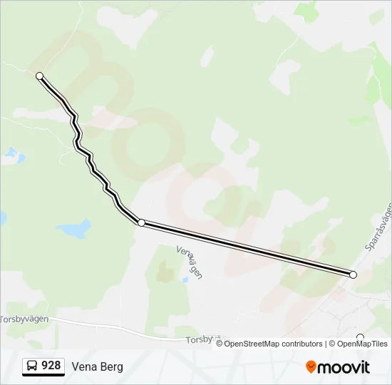 928 Bus Line Map