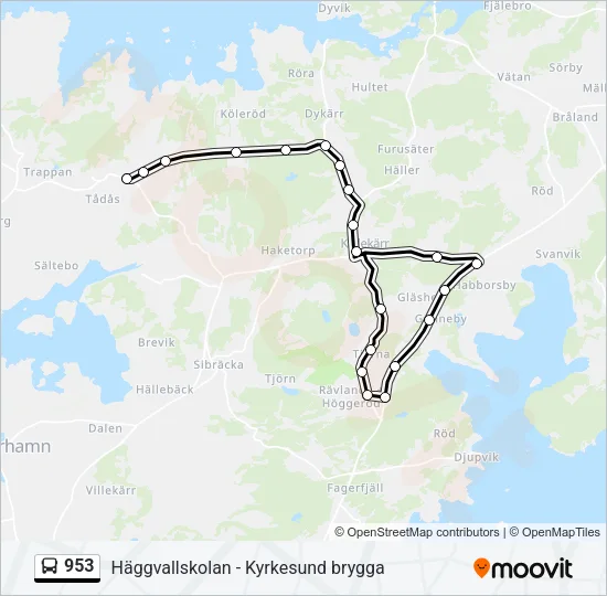953  Line Map