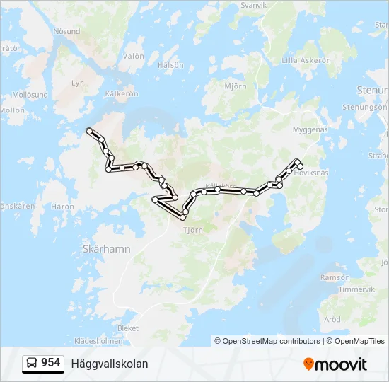 954  Line Map