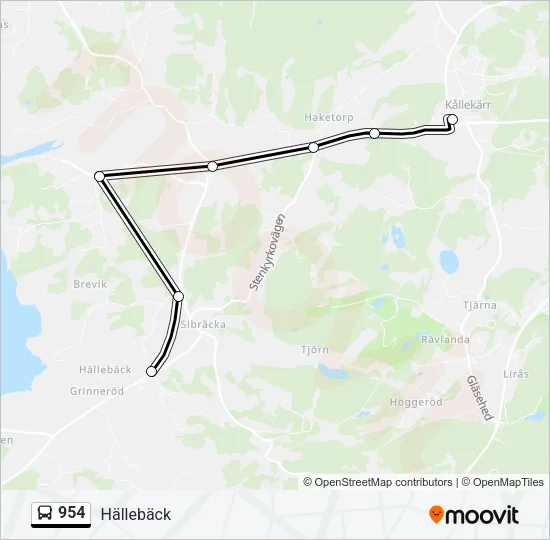 954  Line Map
