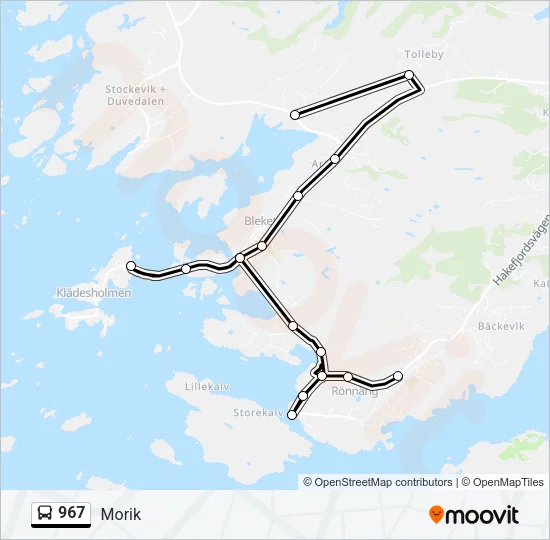 967 Bus Line Map
