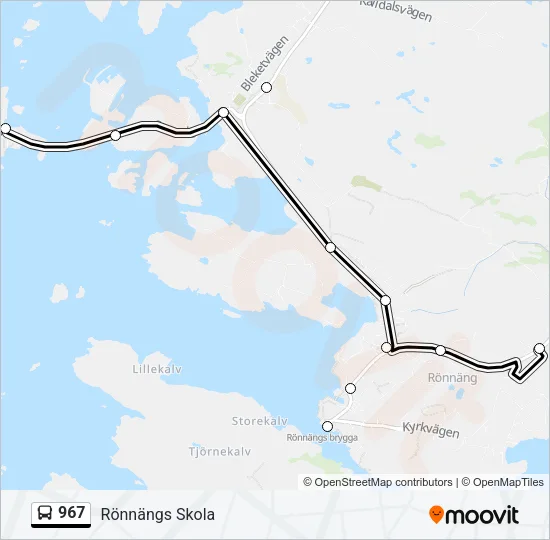 967 Bus Line Map