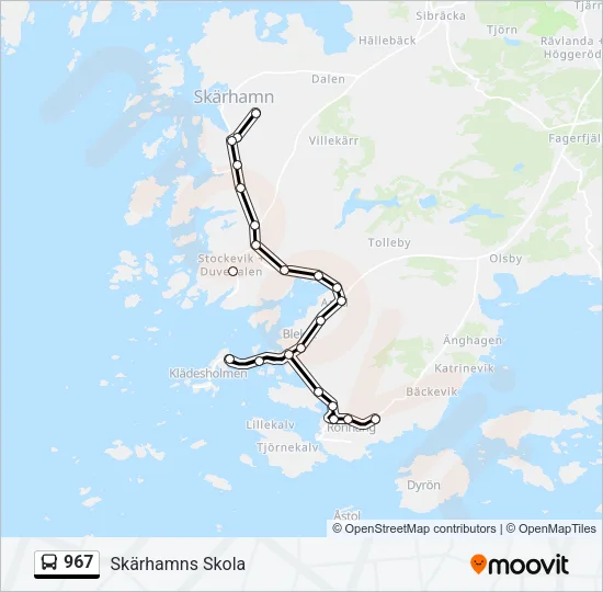 967 Bus Line Map