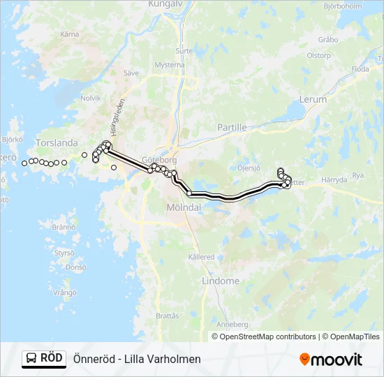 RÖD  Line Map
