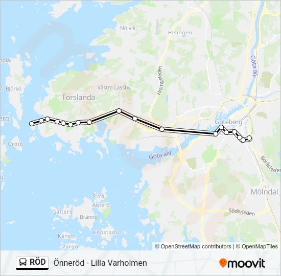 RÖD  Line Map