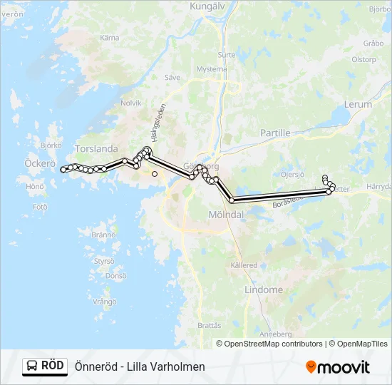 RÖD  Line Map