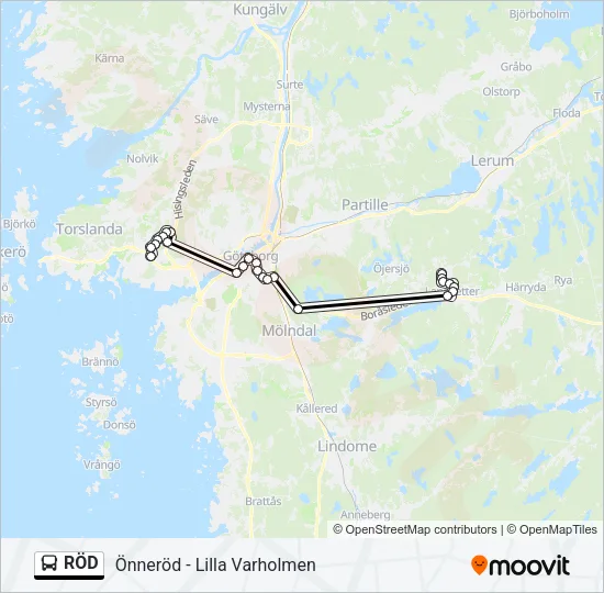 RÖD  Line Map