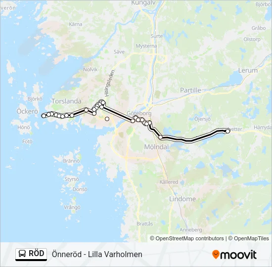 RÖD  Line Map