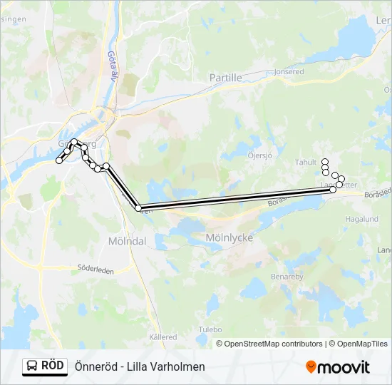 RÖD  Line Map