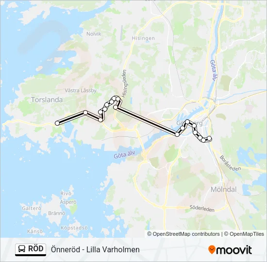 RÖD  Line Map