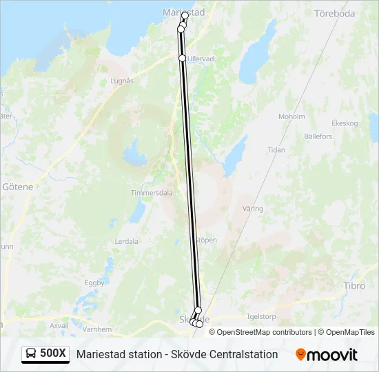 500X  Line Map