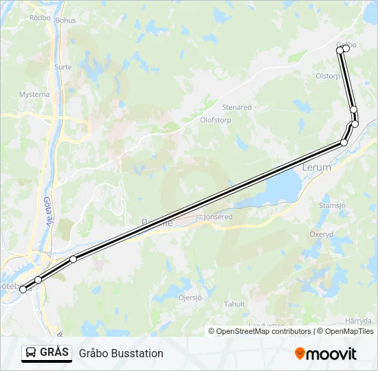 GRÅS Bus Line Map
