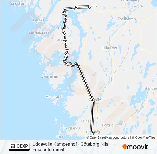 OEXP Bus Line Map