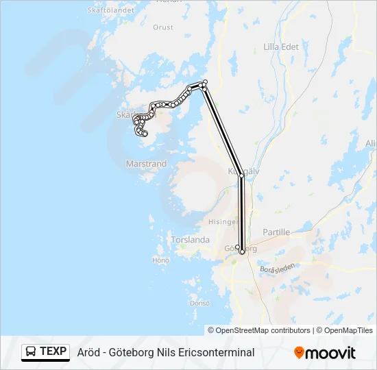 TEXP Bus Line Map
