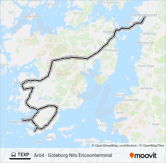 TEXP  Line Map