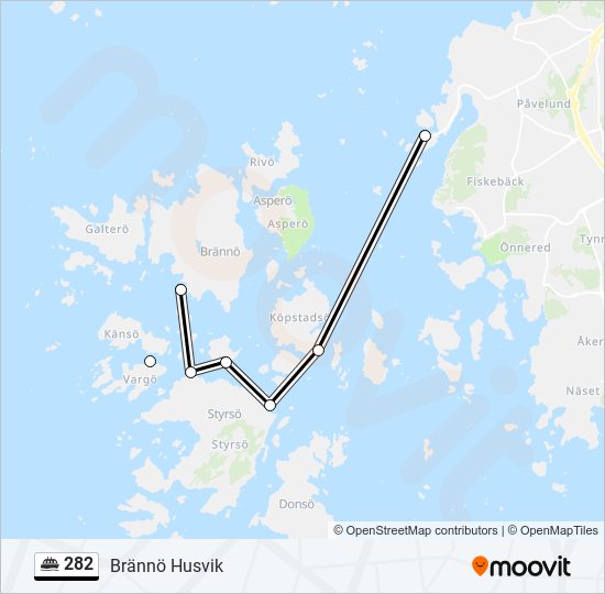 282 ferry Line Map