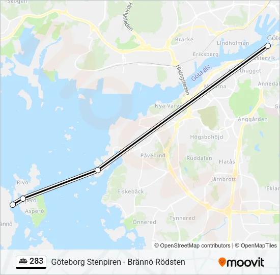 283 Ferry Line Map
