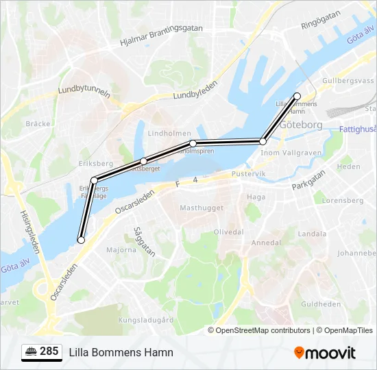 285 Ferry Line Map