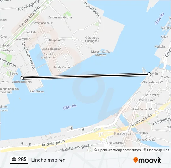 285 Ferry Line Map