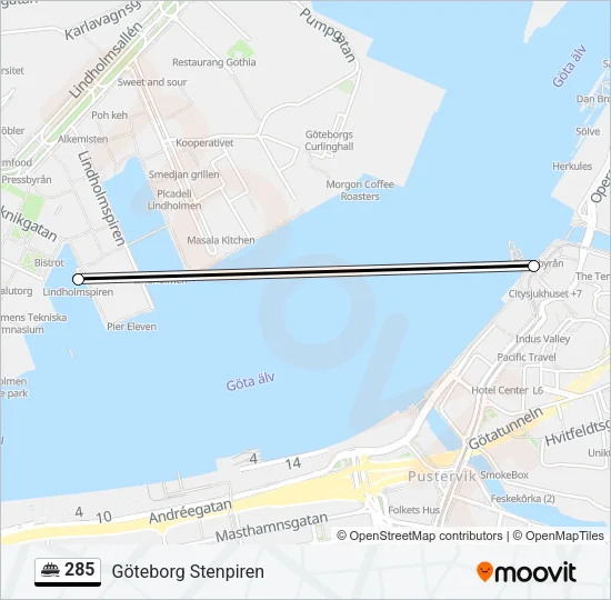 285 Ferry Line Map