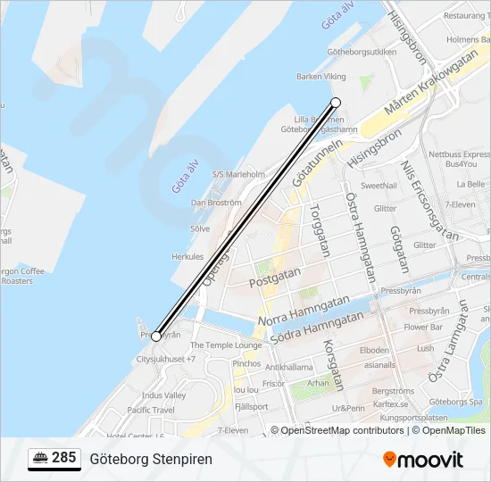 285 Ferry Line Map