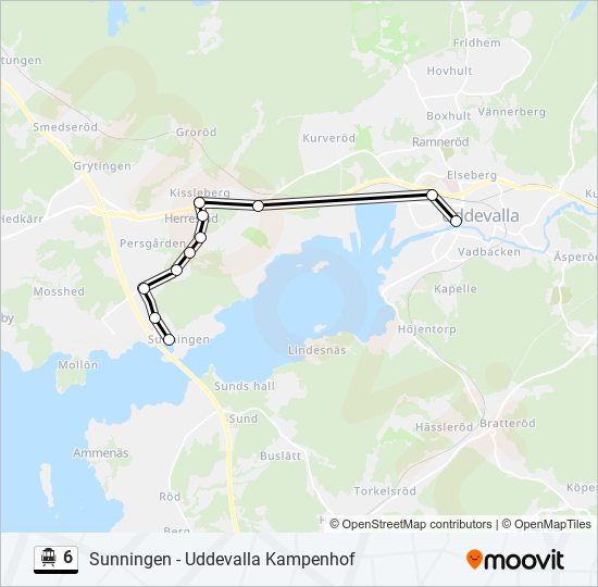 6 cable car Line Map