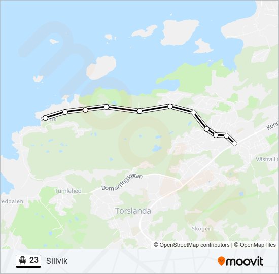 23 Route: Schedules, Stops & Maps - Sillvik (Updated)