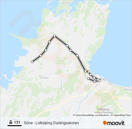 131 cable car Line Map