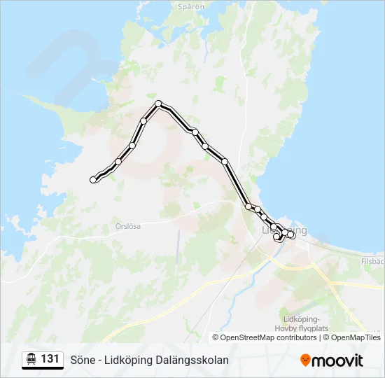 131 Cable Car Line Map