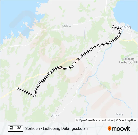138 Cable Car Line Map