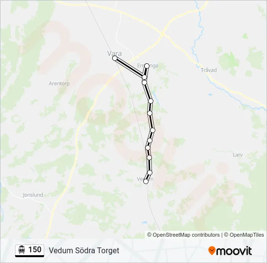 150 Cable Car Line Map