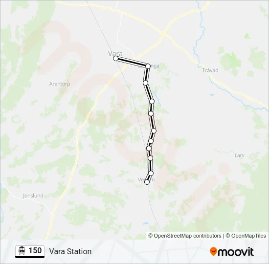 150 Cable Car Line Map
